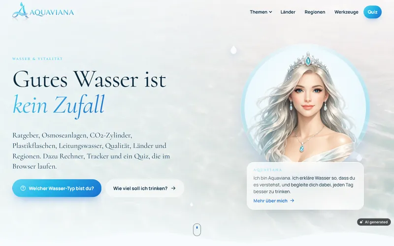 Home page of aquaviana