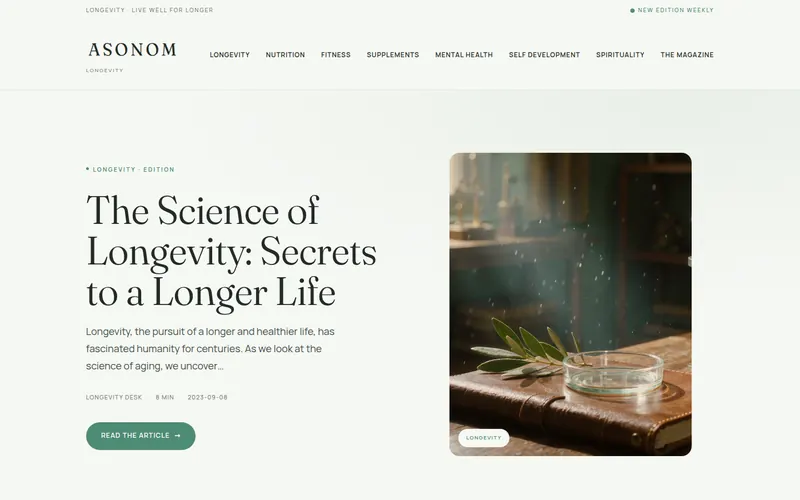 Portada de ASONOM International