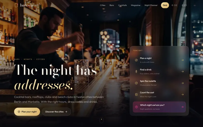 Homepage of baresia International