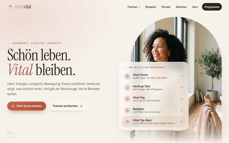 Home page of bellavital