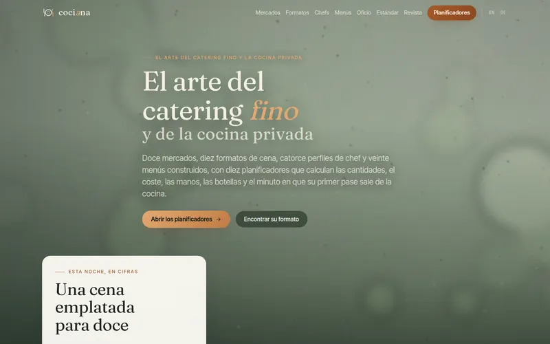 Página de inicio de cociana Español