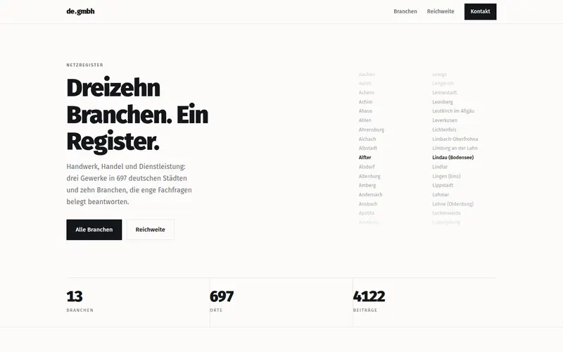 Portada de de.gmbh