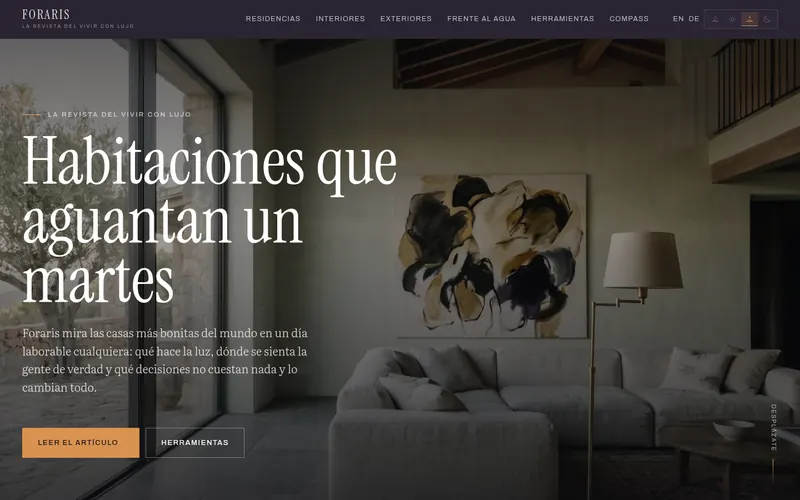 Página de inicio de Foraris España