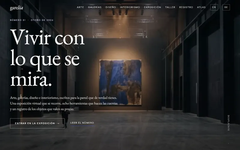 Página de inicio de garelia