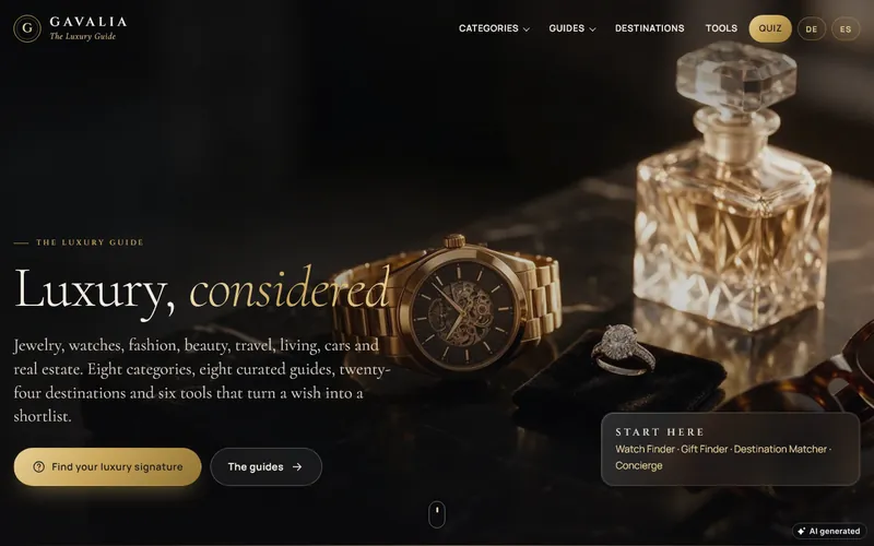 Homepage of Gavalia
