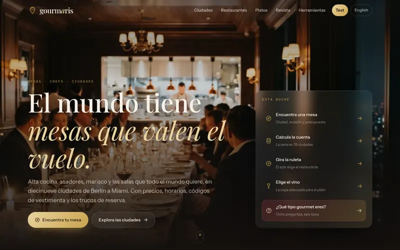 Página de inicio de gourmaris Español