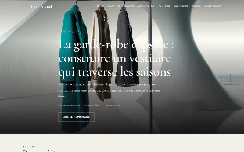 Portada de Luxe Actuel