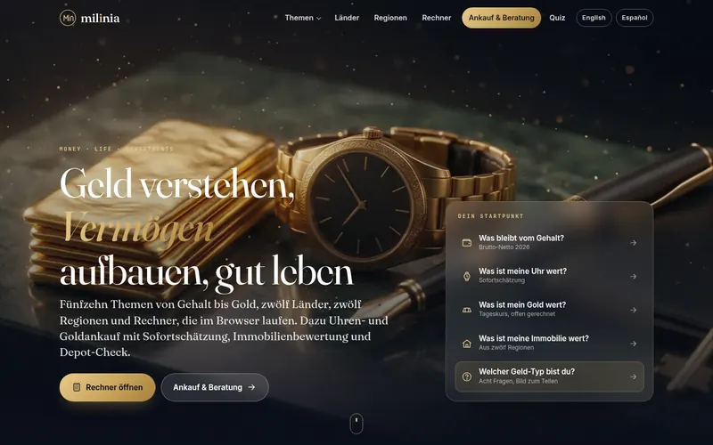 Homepage of milinia