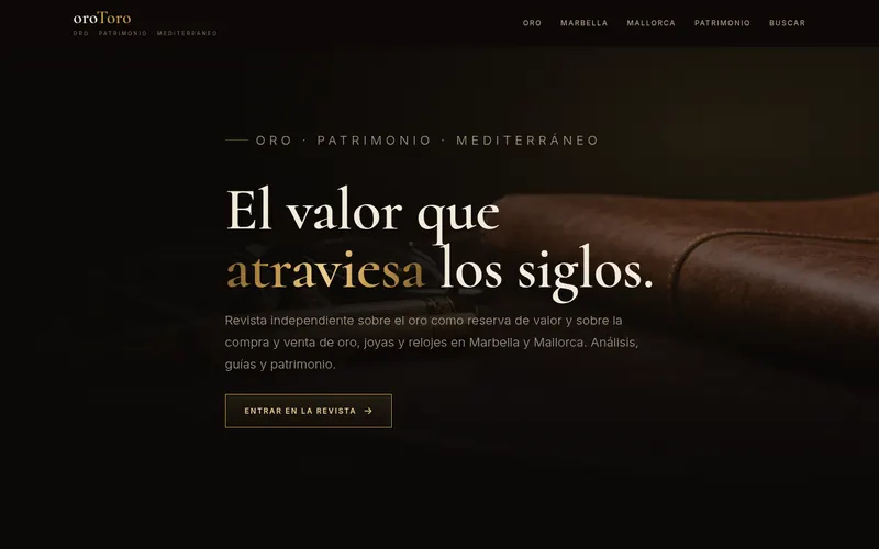 Portada de oroToro