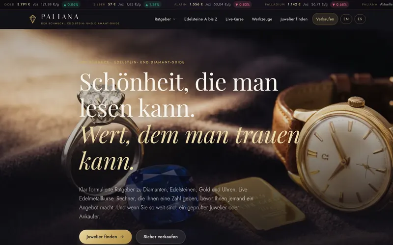 Homepage of Paliana