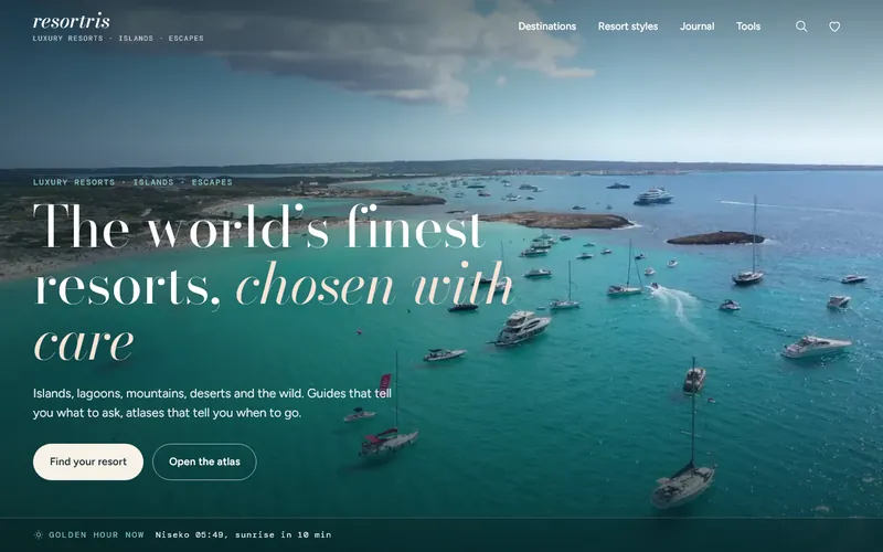 Home page of resortris