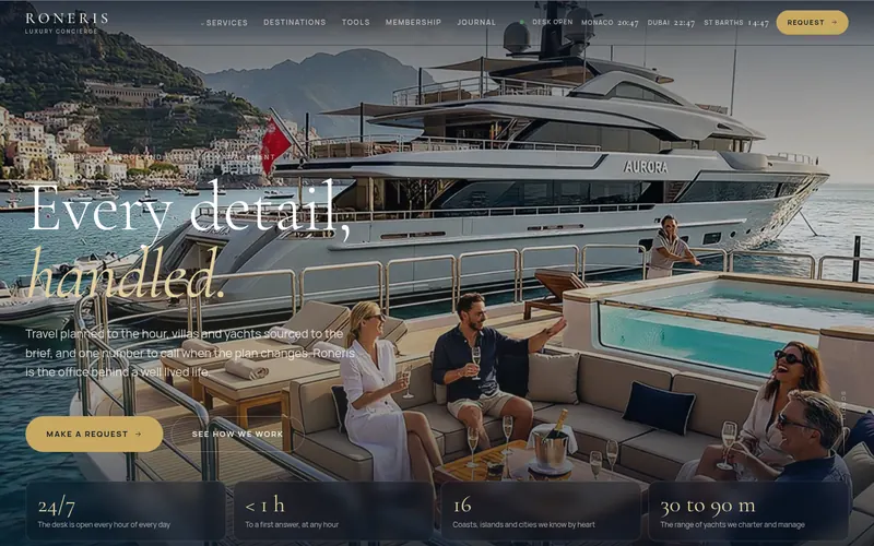 Homepage of Roneris