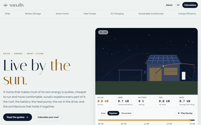 Home page of sunaliv