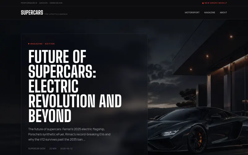 Portada de Supercars.Lifestyle