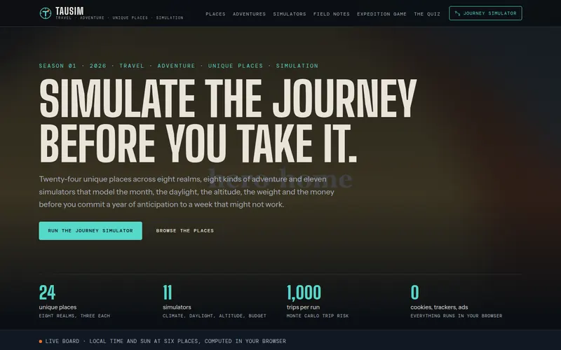 Homepage of Tausim