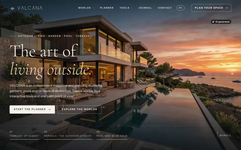 Home page of valcana